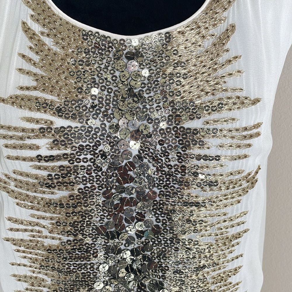 Adam sheer silk sequins mini dress - Picture 3 of 9